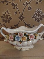 Rózsás porcelán tál román