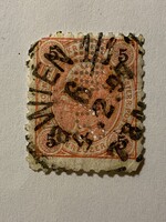 Osztrák 5 Kreuzer - S. KANN perfin
