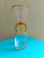 Retró BHSE üvegpohár / sport relikvia - Kádár-korszak