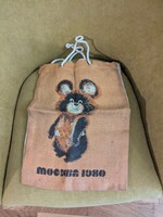 Misa Mackó 1980-as Moszkvai olimpia relikviák 2 db-RITKASÁG GYÜJTŐKNEK