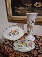 Hollóházi hortenzia mintás porcelán kollekció