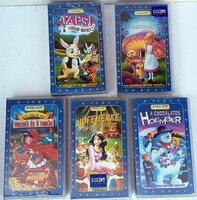 5 db VHS kazetta mese rajzfilmek - Klasszikus mesék videón sorozatból