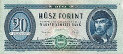 20 forint 1957 1. Low serial number 
