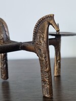 Csodaszép Ķótai József iparművészeti bronz gyertyatartó- 23 cm