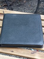 Retro vintage bőr mappa 3-4 fach-al / Laptop tároló/ Iratrendező