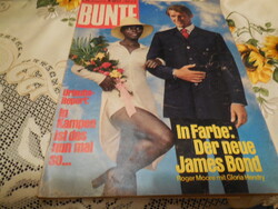 BUNTE - színes nyugatnémet magazin  anno ..1973 -ból , érdekes sztorikkal , szép fotókkal