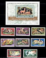 1971 Vadászati Világkiállítás Gyönyörű Hibátlan Postatiszta Bélyegsor és Blokk