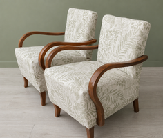 Felújított mid century fotelek párban