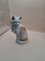 Jelzett cica, macska porcelán szobor, ajánljon!