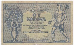 5 Korona 1919    A képen látható Szép állapotban