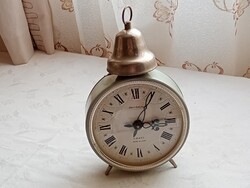 Óra asztali 017 - vekker Jantar mechanikus felhúzós ébresztőóra retro működik