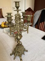 Reprezentatív gyertyatartó, 5 ágú. 50 cm magas és 22 cm széles