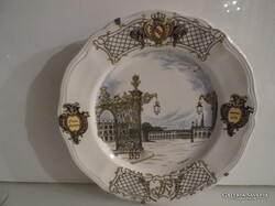 LUNÉVILLE - PLACESTANISLAS NANCY 1750 FRANCIA 26 cm - TÁNYÉR -  PORCELÁN -  hibátlan