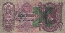 100 Pengő  1930  Felülbélyegzéssel  A képen látható  szép állapotban