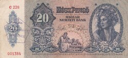 20 Pengő  1941  Felülbélyegzéssel  A képen látható  szép állapotban