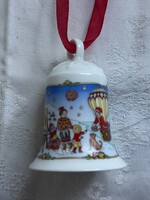Gyönyörű porcelán karácsonyfa dísz csengő,