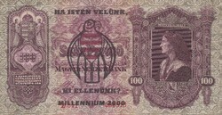 100 Pengő  1930  Felülbélyegzéssel  A képen látható  szép állapotban