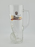 Bitburger DFB söröskorsó / Focis aláírásos német sörös korsó