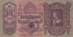 100 Pengő  1930  Felülbélyegzéssel  A képen látható  szép állapotban