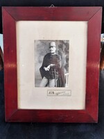 K.u.K. katonatiszt katonafotó keretezve, Debrecen 1910. körül.