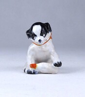 2A746 Vitéz Vidovich Ferenc art deco kerámia kutya kölyök figura 6.3 cm