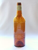 Vintage borostyánszínű belga Mandarine Napoleon ITALOS ÜVEG / PALACK