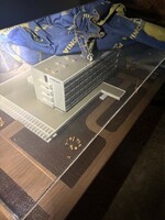 RITKASÁG! Korabeli  Építészeti Makett Plexi Búrában (100x75x25 cm)