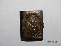 ANTIK MINIATŰR IMAKÖNYV BIBLIA FORMA EREKLYE TARTÓ
