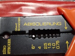 Gyönyörű állapotban régi ZUND-STECKER DRAHT SCHNEIDER ABISOLIERUNG krimpeló