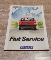 Retro gyári FIAT SERVICE füzet (1980-as évek, Fiat Uno Mk1) – Makulátlan, gyűjtői állapotban!