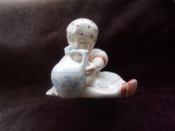 Zsolnay Annuska  porcelán figura 7,5 cm