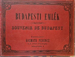 Budapesti Emlék leporelló kép Kozmata Ferenc kiadásában 1880 évek ek.