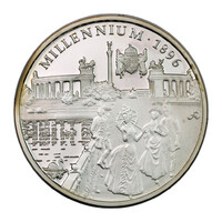 Magyarország Történelme Millennium 1896 ezüst emlékérem
