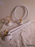 TOWEL RACK - 3 pcs - GILDED - MARKED - SPANISH - COPPER - EXCELLENT CONDITION