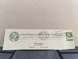 1927 Switzerland esperanto movement UEA Geneva official canceled envelope strip with Tell Vilmos stamp