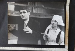 1971 PITYPANG THEATER SCENE VAJDA LÁSZLÓ - KOPETTY LIA SEAL MARKED KLEIN MISKOLC PHOTO