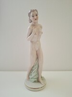 Drasche porcelán Donner Gertrúd női akt, 18,5 cm