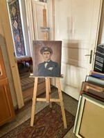 FÁBÓL KÉSZÜLT, STABIL, JÓL HASZNÁLHATÓ FESTŐÁLLVÁNY 178 CM