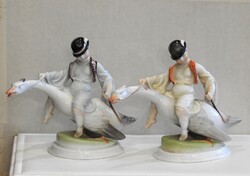 Herendi Porcelánmanufaktúra – Lúdas Matyi porcelán figura – népmesei alak művészi kivitelben