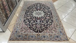 4482 ÁLOMSZÉP Iráni Nain selyemkontúros kézi gyapjú perzsa szőnyeg 122X190CM