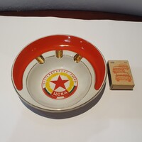 Retro szocialista aranyozott relikvia hamutartó trafikárú szocreál cccp