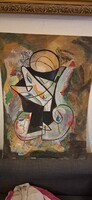 Kadár Béla  jelzéssel art deco stílusú kép