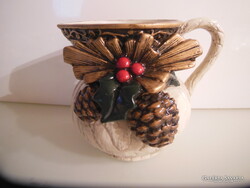 AMSEL - KANCSÓ - 7,5 dl - KERÁMIA  - NÉMET - 17 x 14 x 14 cm -  VASTAG - HIBÁTLAN