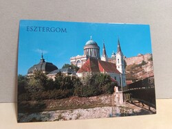 Esztergom alkalmi képeslap, Bazilika látkép (Magyar Millennium 2001 alkalmi bélyegzéssel)