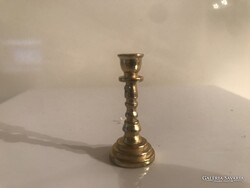 FÉM - RÉZ - MINIATŰR - GYERTYATARTÓ - 4 dkg  - TÖMÖR  - 3,5 x 1, 5cm -RETRO - OSZTRÁK - HIBÁTLAN