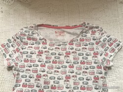 TU GENUINE PREMIUM - FELSŐ - LAKÓKOCSI MINTA -  PAMUT - mell - 76 cm -   hossz - 55 cm - HIBÁTLAN