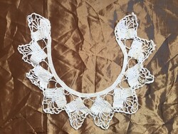 GALLÉR - KÉZIMUNKA - CSIPKE - RÉGI - 32 x 16 cm - PAMUT - HIBÁTLAN