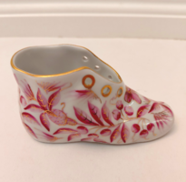 Hibátlan! Herendi Zova mintás porcelán kiscipő