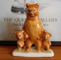 Bodrogkeresztúri figura - anyamedve bocsokkal - 17 cm