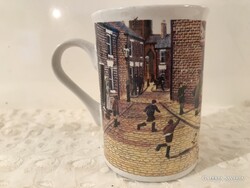 BÖGRE - 1999 év - ANGOL - KÖRBEN MINTÁS - PORCELÁN - 2,5 dl - HIBÁTLAN